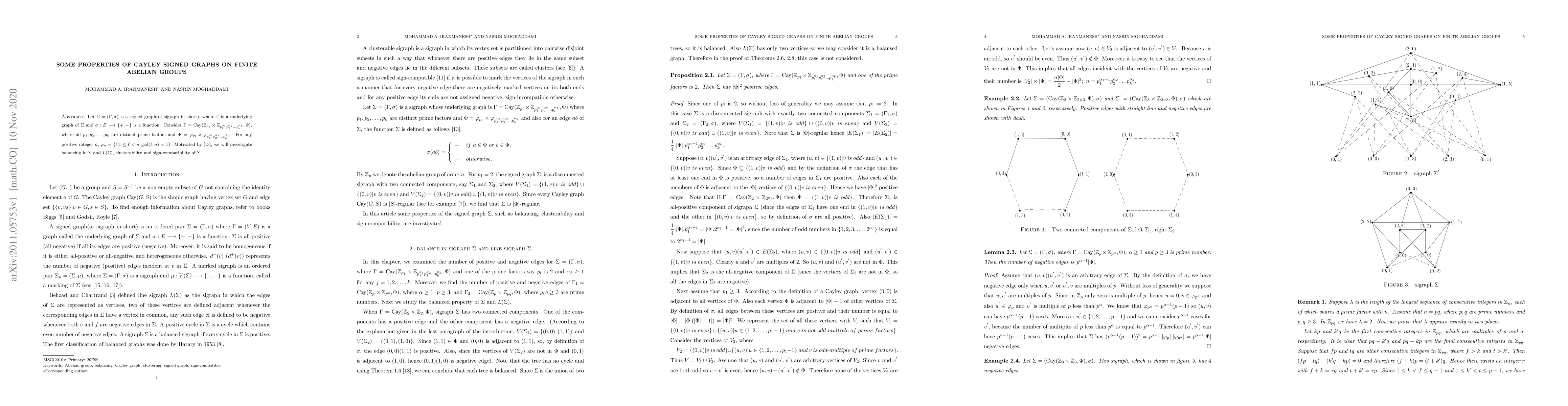 Thumbnail for Some properties of Cayley signed graphs on finite abelian groups