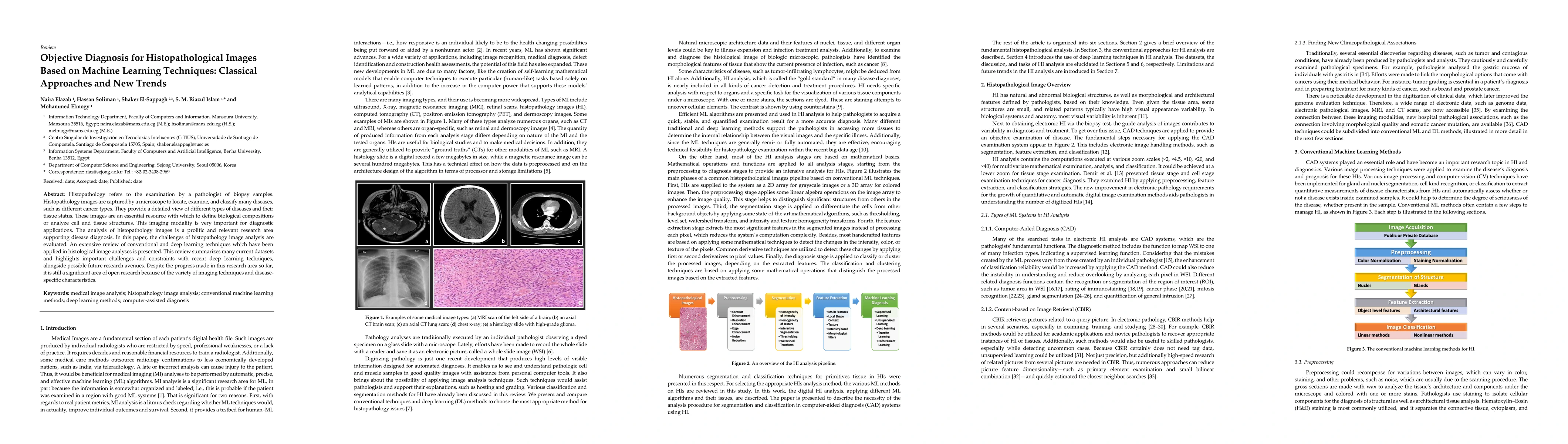 Thumbnail for Objective Diagnosis for Histopathological Images Based on Machine
  Learning Techniques: Classical Approaches and New Trends