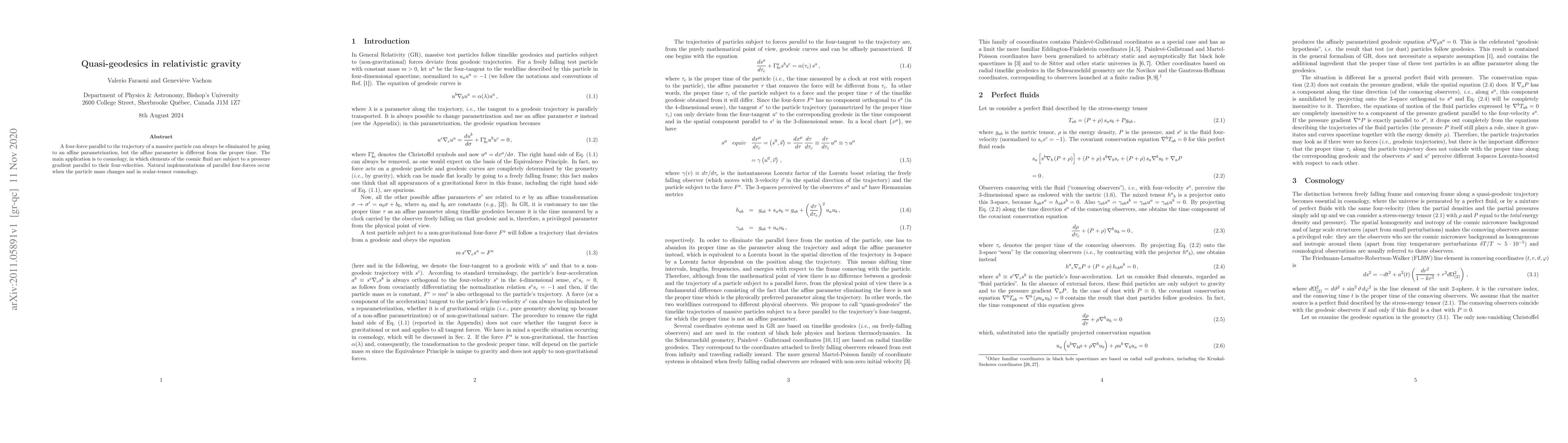 Thumbnail for Quasi-geodesics in relativistic gravity
