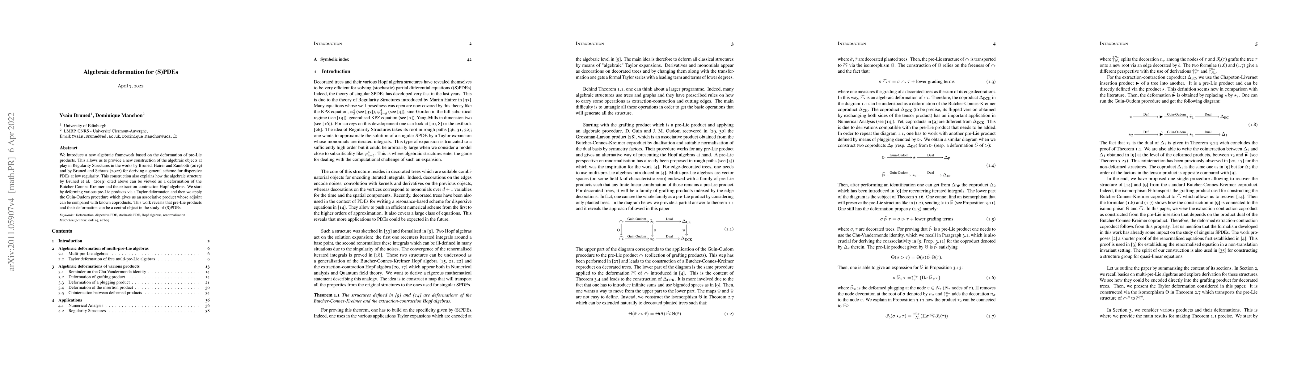 Thumbnail for Algebraic deformation for (S)PDEs