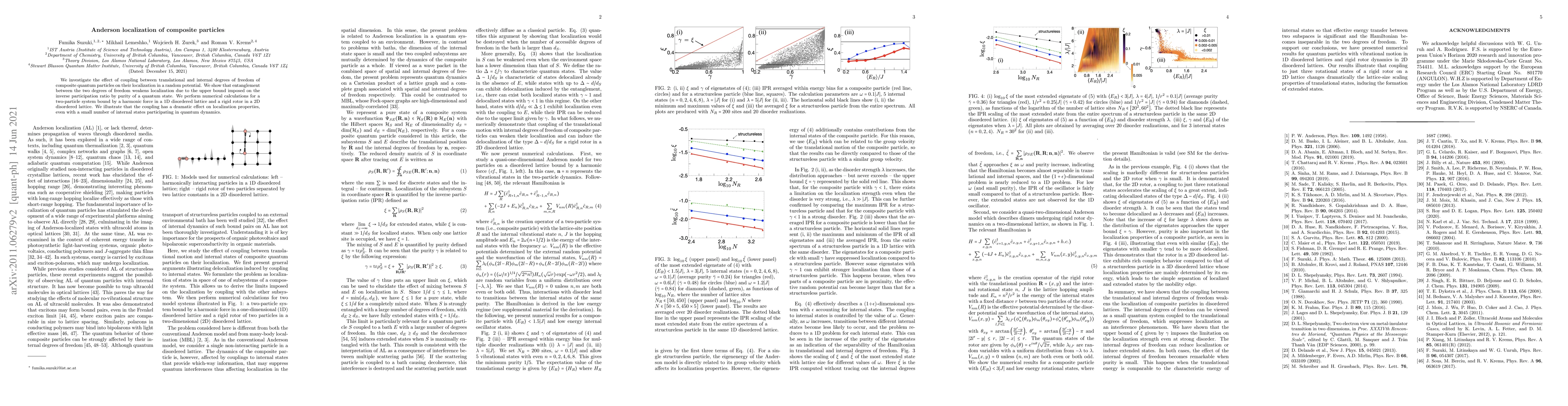 Thumbnail for Anderson localization of composite particles