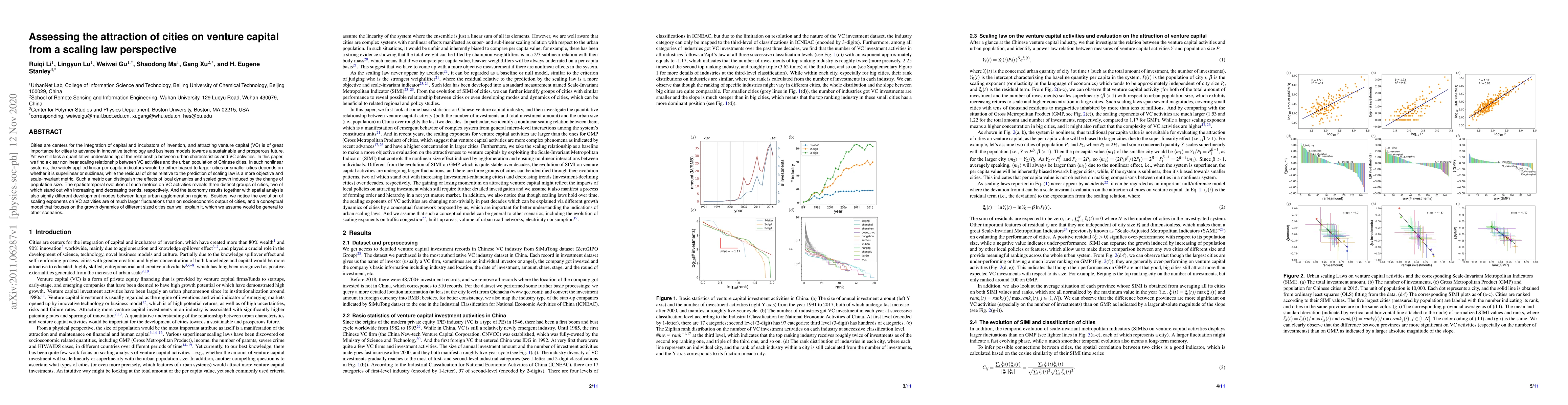 Thumbnail for Assessing the attraction of cities on venture capital from a scaling law
  perspective