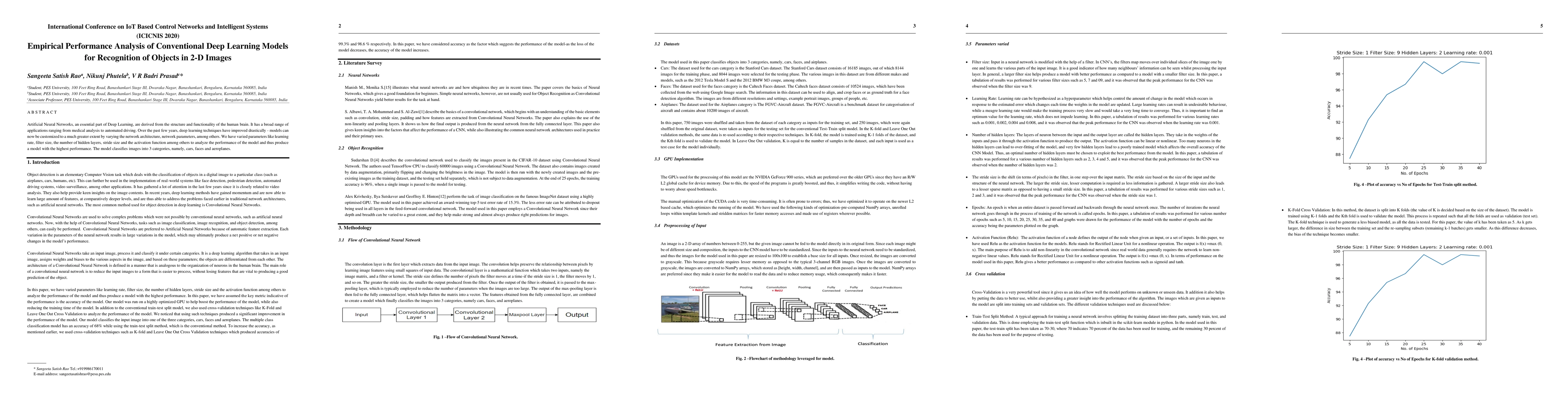 Thumbnail for Empirical Performance Analysis of Conventional Deep Learning Models for
  Recognition of Objects in 2-D Images
