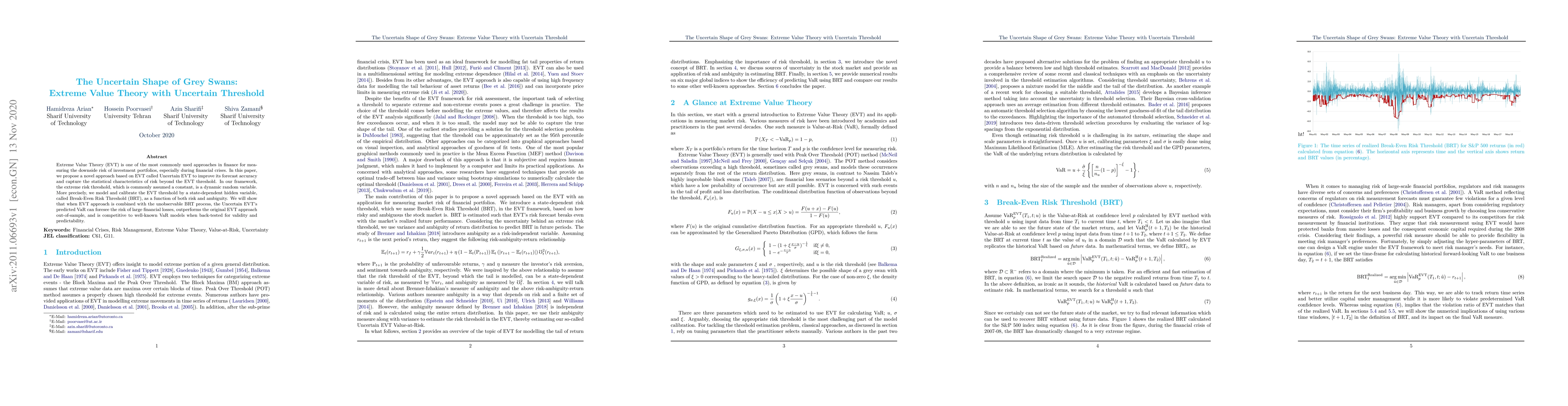Thumbnail for The Uncertain Shape of Grey Swans: Extreme Value Theory with Uncertain
  Threshold