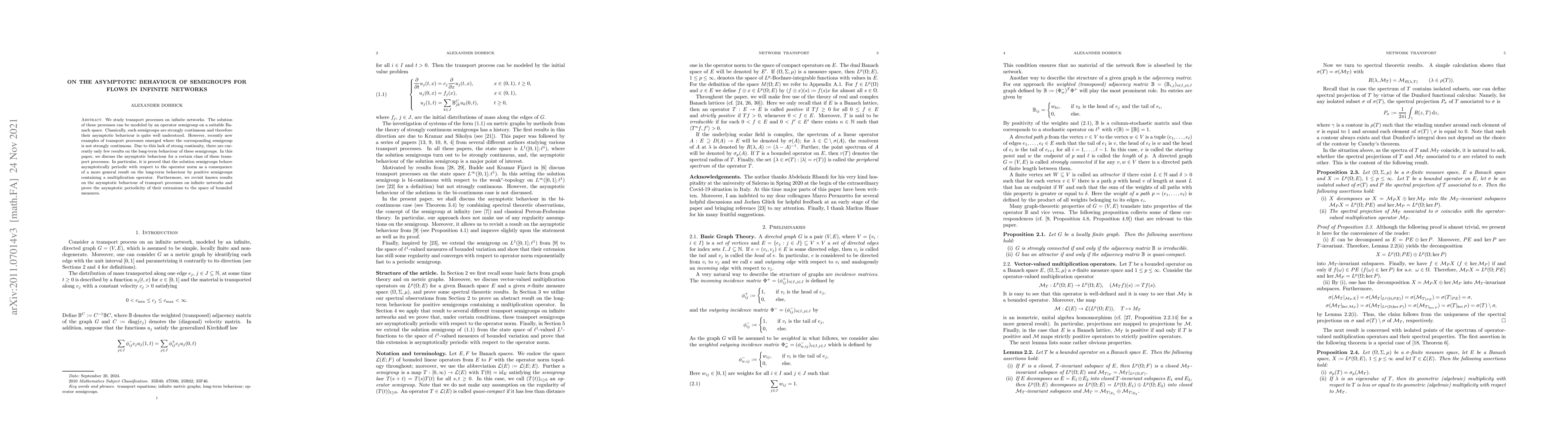 Thumbnail for On the asymptotic behaviour of semigroups for flows in infinite networks