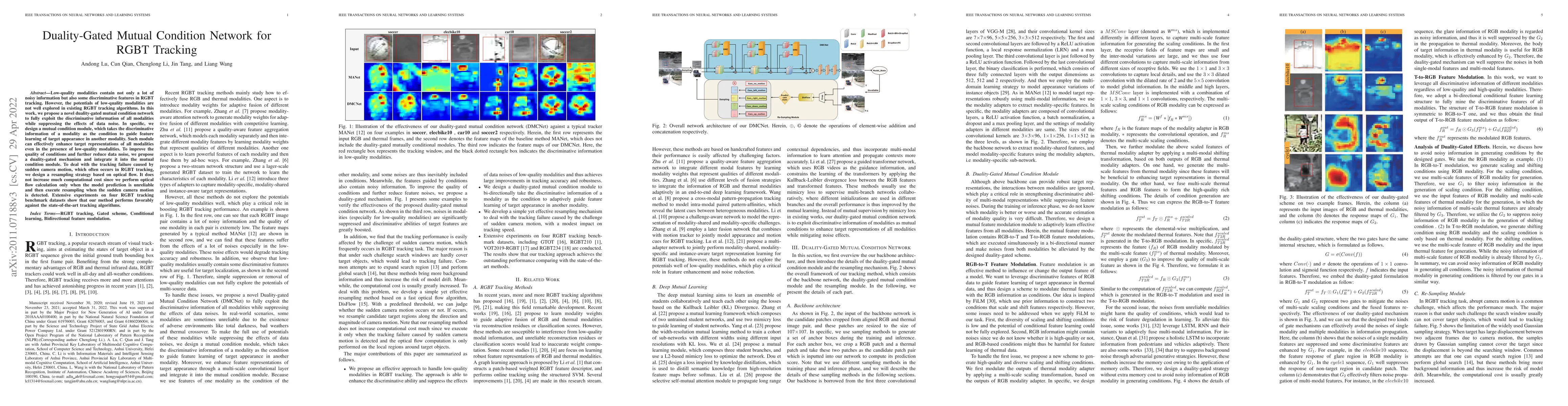 Thumbnail for Duality-Gated Mutual Condition Network for RGBT Tracking