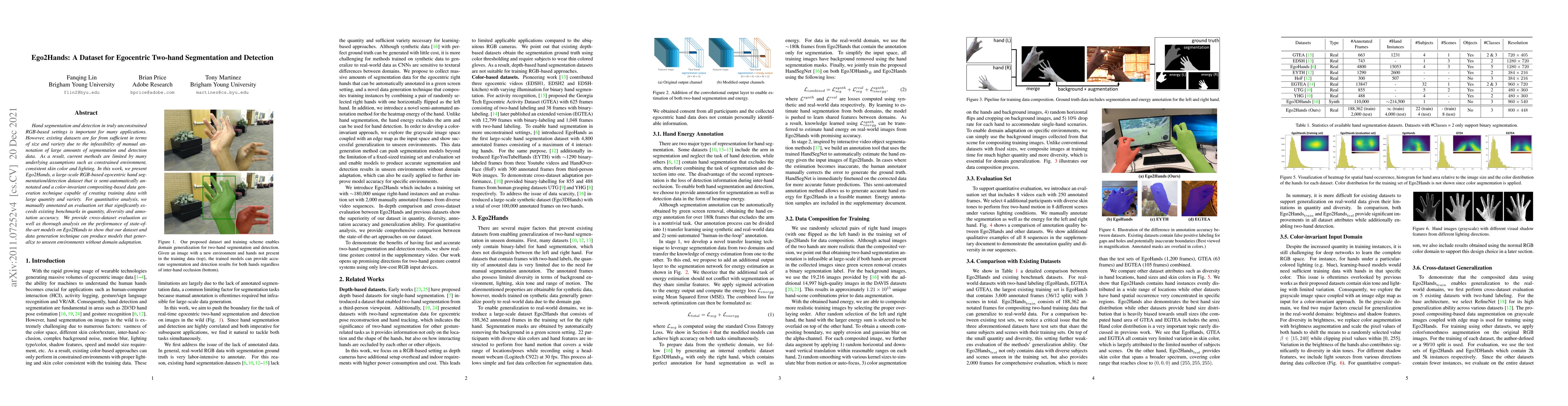 Thumbnail for Ego2Hands: A Dataset for Egocentric Two-hand Segmentation and Detection
