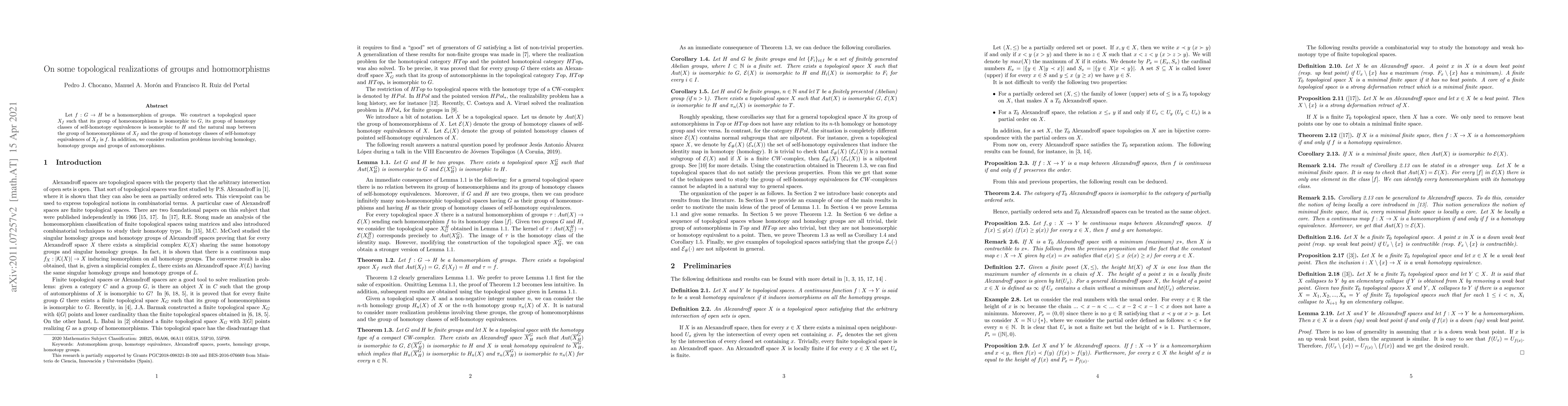 Thumbnail for On some topological realizations of groups and homomorphisms