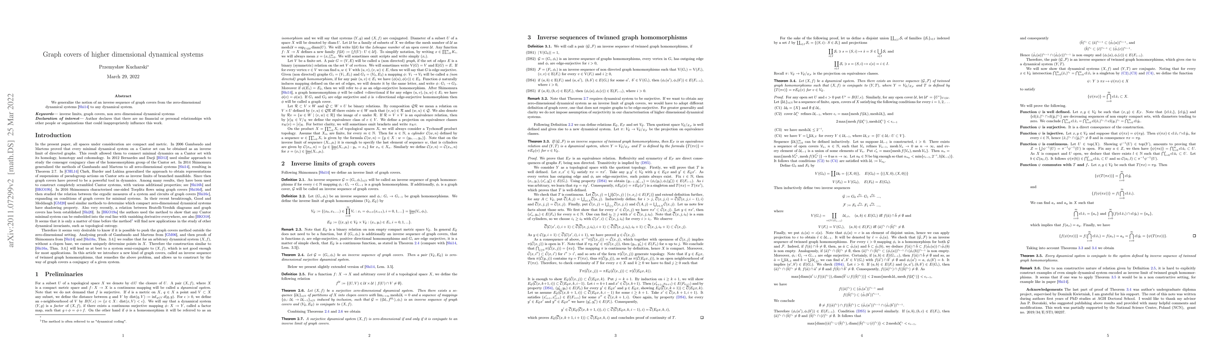Thumbnail for Graph covers of higher dimensional dynamical systems