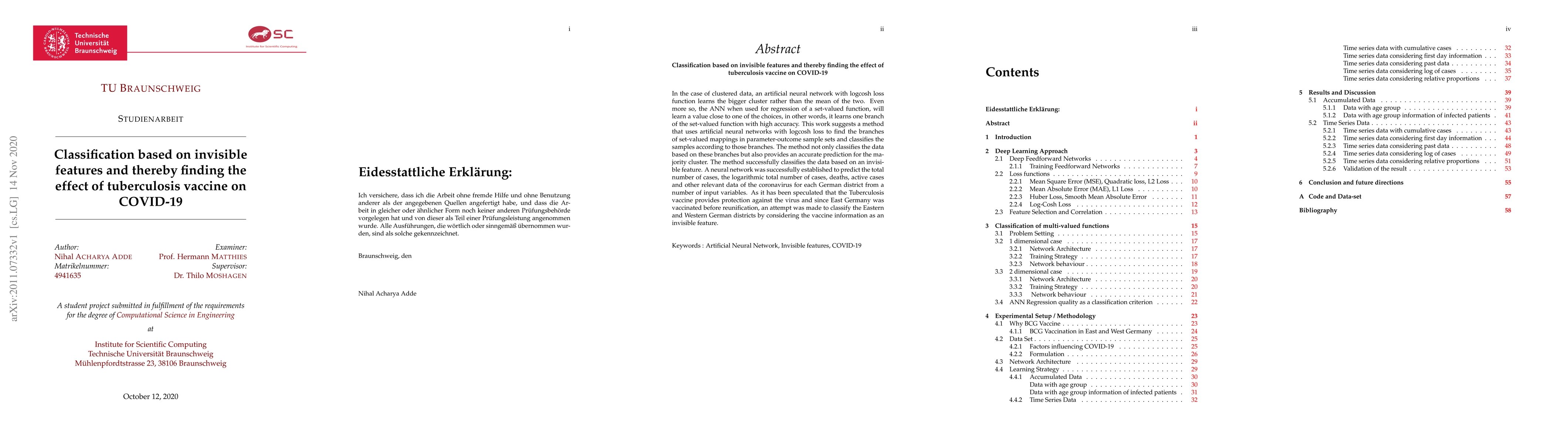 Thumbnail for Classification based on invisible features and thereby finding the
  effect of tuberculosis vaccine on COVID-19
