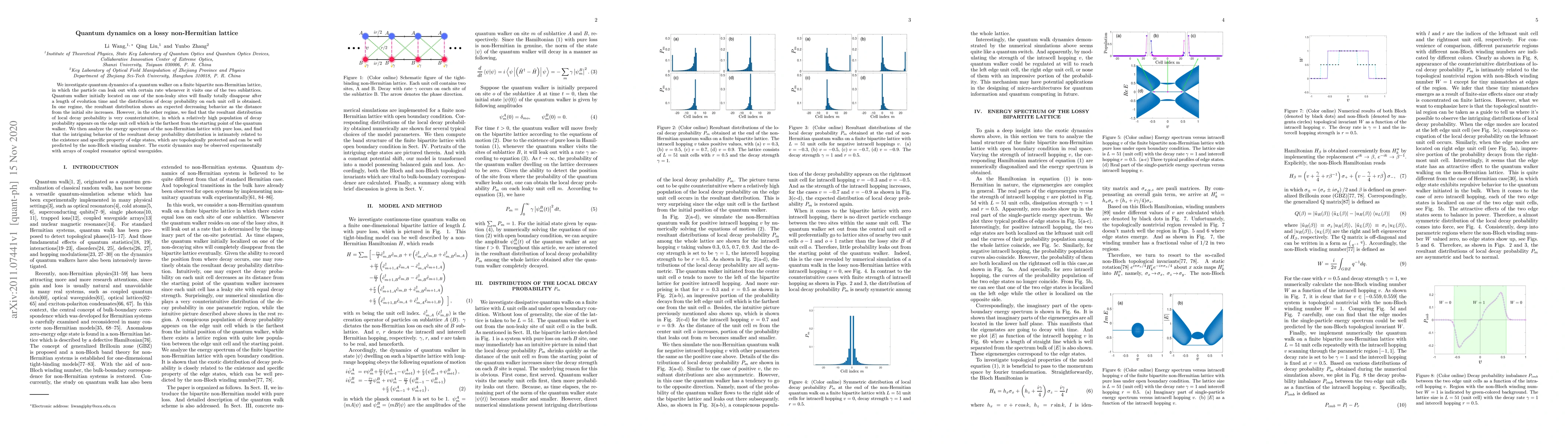 Thumbnail for Quantum dynamics on a lossy non-Hermitian lattice