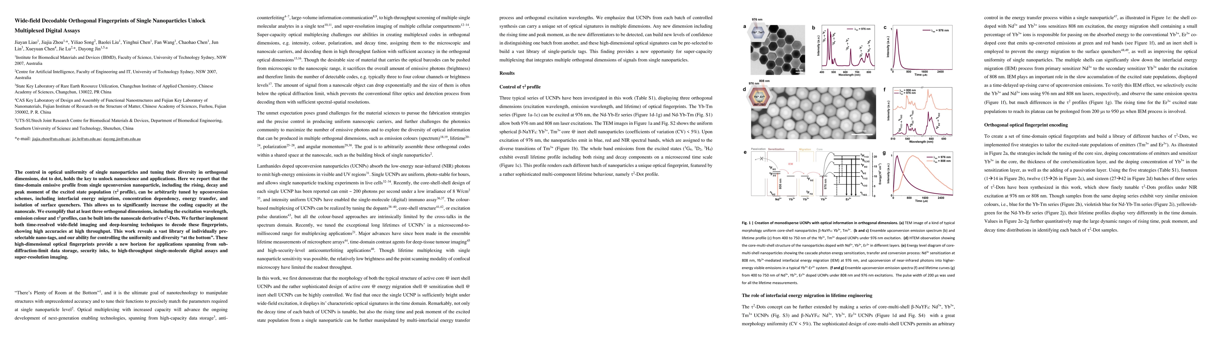 Thumbnail for Wide-field Decodable Orthogonal Fingerprints of Single Nanoparticles
  Unlock Multiplexed Digital Assays