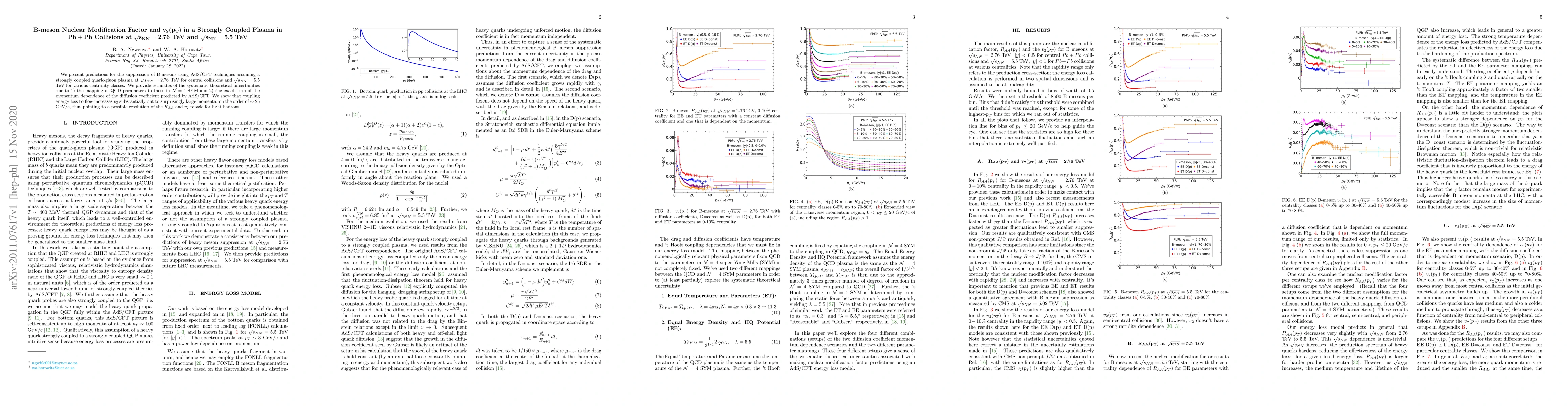 Thumbnail for B-meson Nuclear Modification Factor and $\mathbf{v_2(p_T)}$ in a
  Strongly Coupled Plasma in $\mathbf{Pb+Pb}$ Collisions at
  $\mathbf{\sqrt{s_{NN}}=2.76}$ TeV and $\mathbf{\sqrt{s_{NN}}=5.5}$ TeV