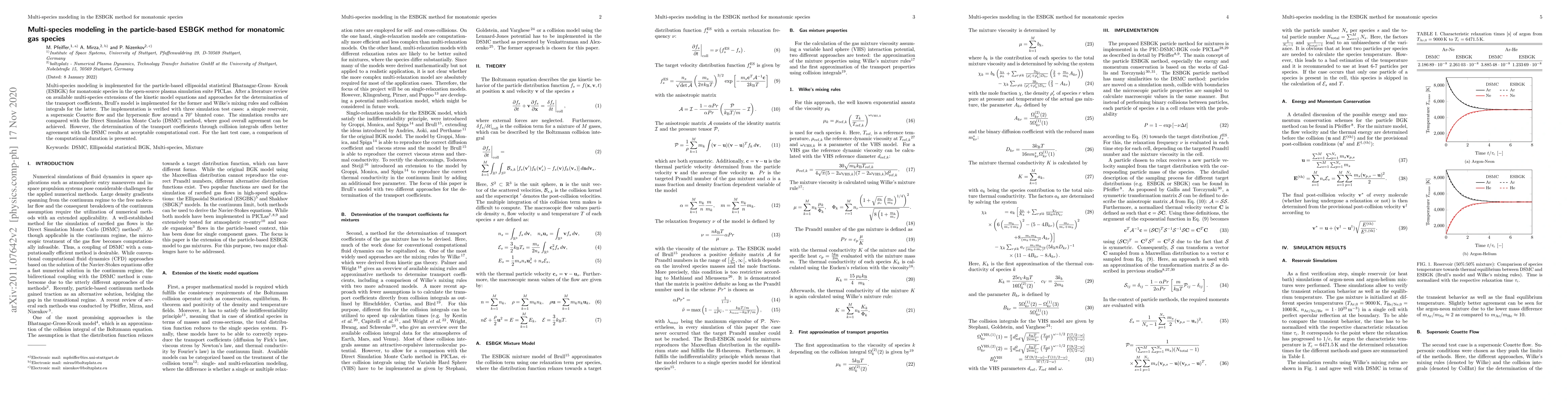 Thumbnail for Multi-species modeling in the particle-based ESBGK method for monatomic
  gas species
