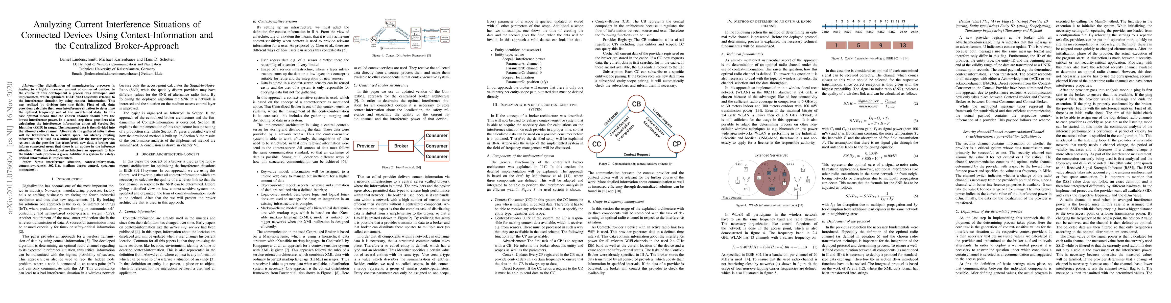 Thumbnail for Analyzing Current Interference Situations of Connected Devices Using
  Context-Information and the Centralized Broker-Approach