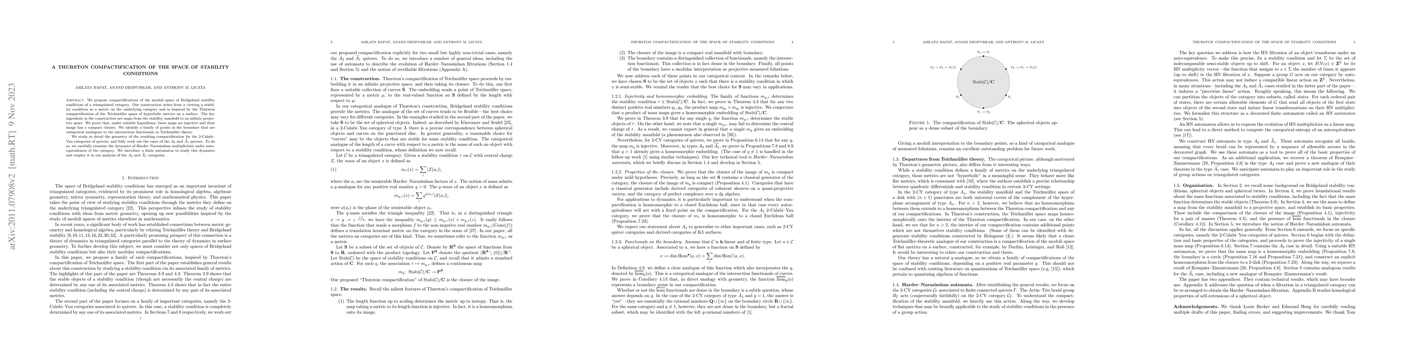 Thumbnail for A Thurston compactification of the space of stability conditions