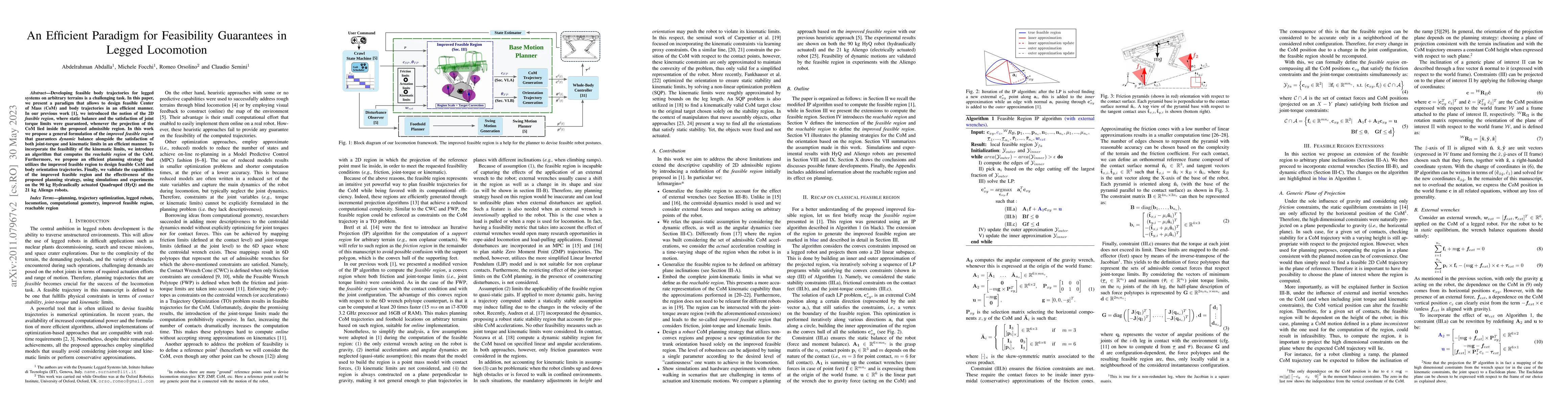 Thumbnail for An Efficient Paradigm for Feasibility Guarantees in Legged Locomotion