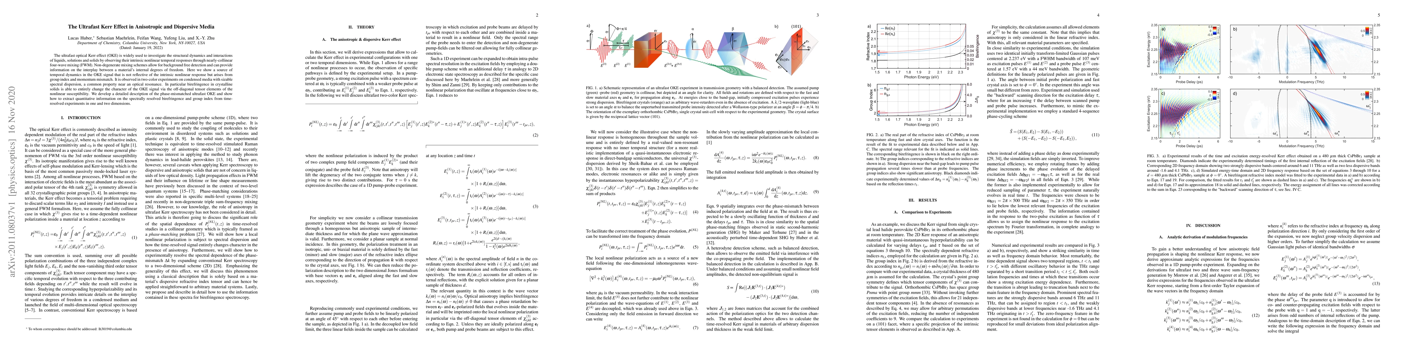 Thumbnail for The Ultrafast Kerr Effect in Anisotropic and Dispersive Media