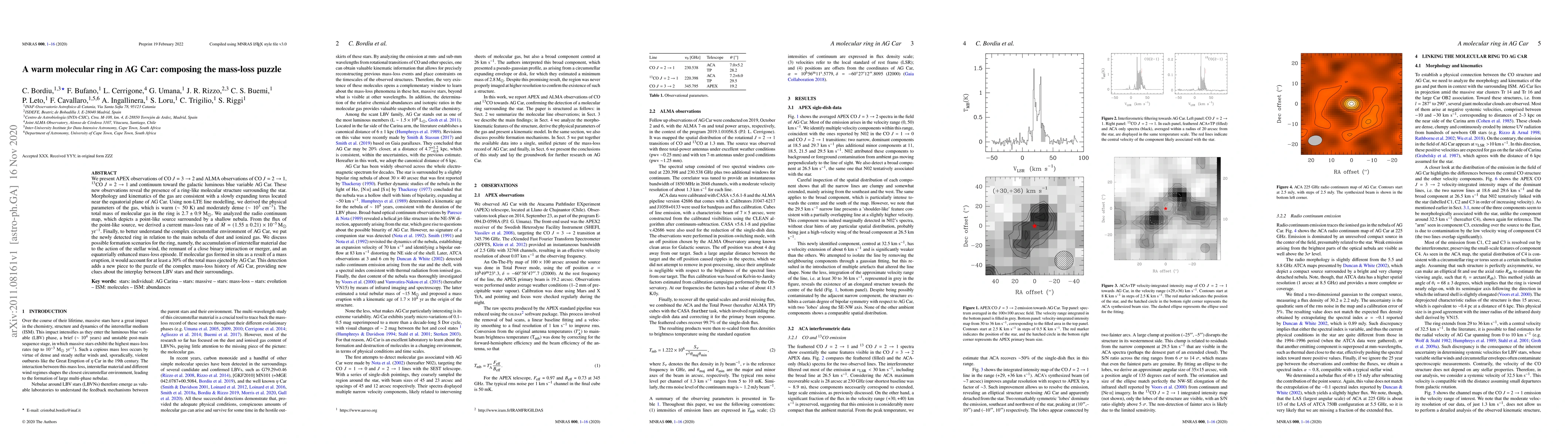 Thumbnail for A warm molecular ring in AG Car: composing the mass-loss puzzle