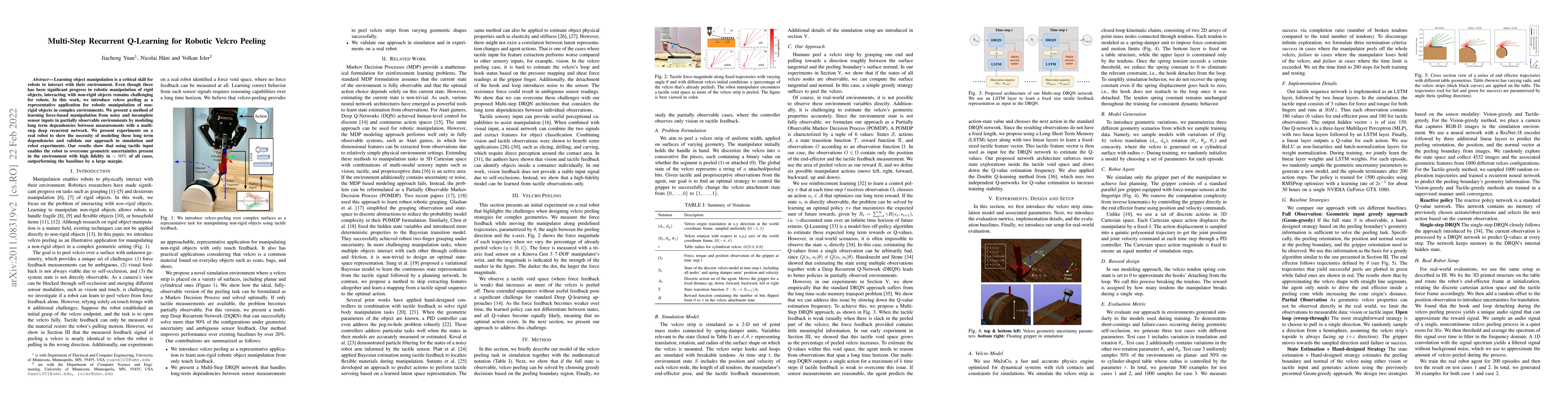 Thumbnail for Multi-Step Recurrent Q-Learning for Robotic Velcro Peeling