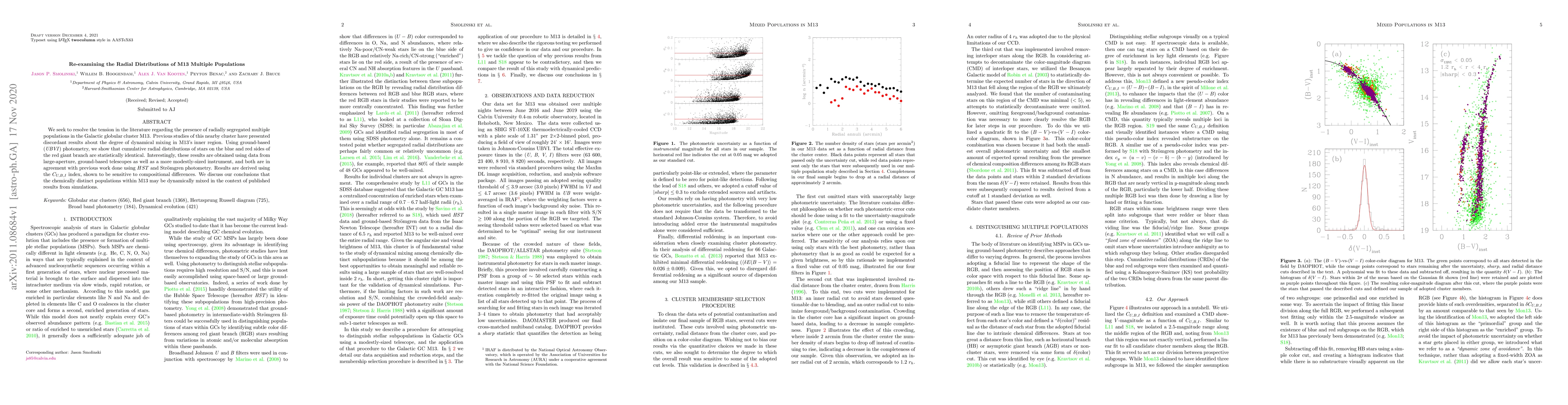 Thumbnail for Re-examining the Radial Distributions of M13 Multiple Populations