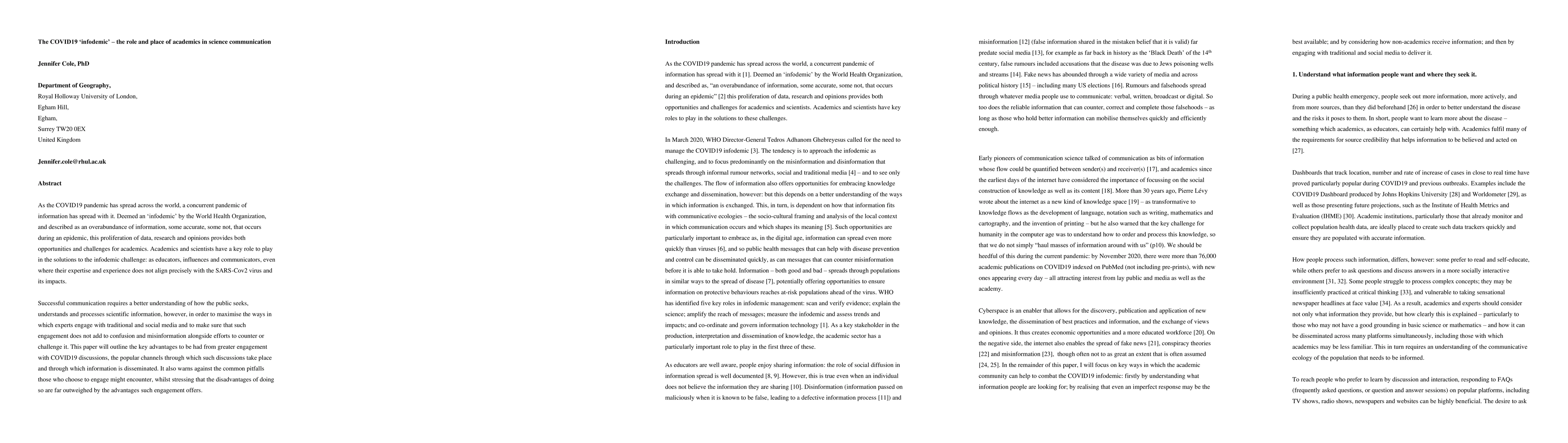 Thumbnail for The COVID19 infodemic. The role and place of academics in science
  communication