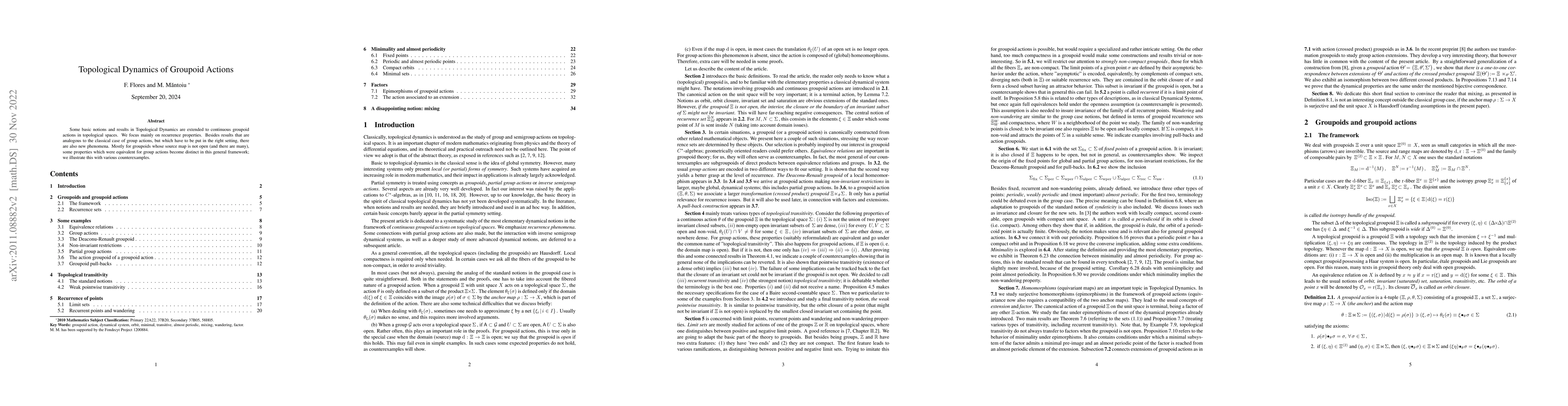 Thumbnail for Topological Dynamics of Groupoid Actions