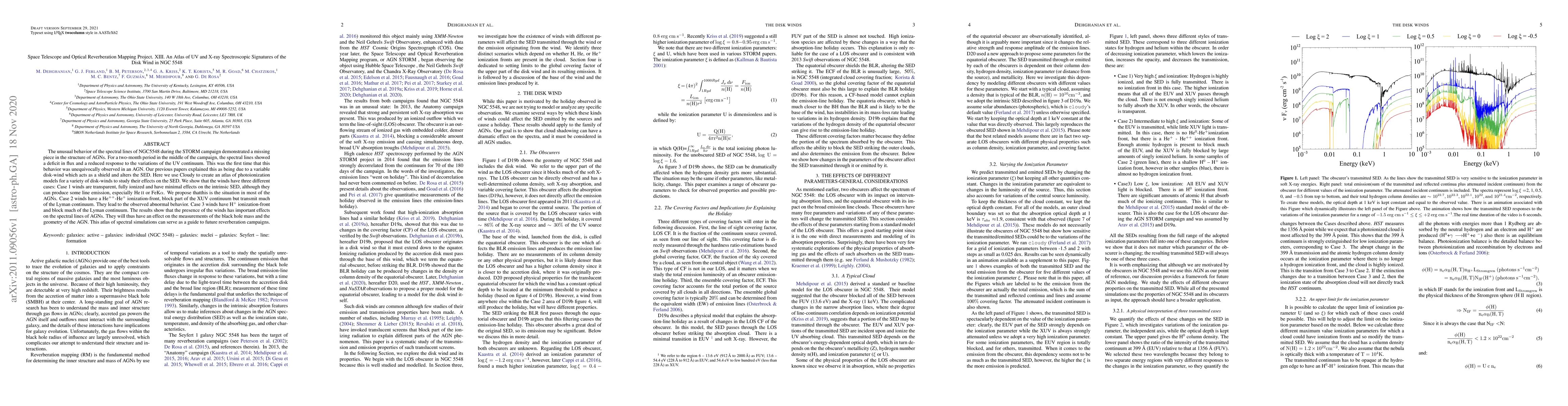 Thumbnail for Space Telescope and Optical Reverberation Mapping Project. XIII. An
  Atlas of UV and X-ray Spectroscopic Signatures of theDisk Wind in NGC 5548