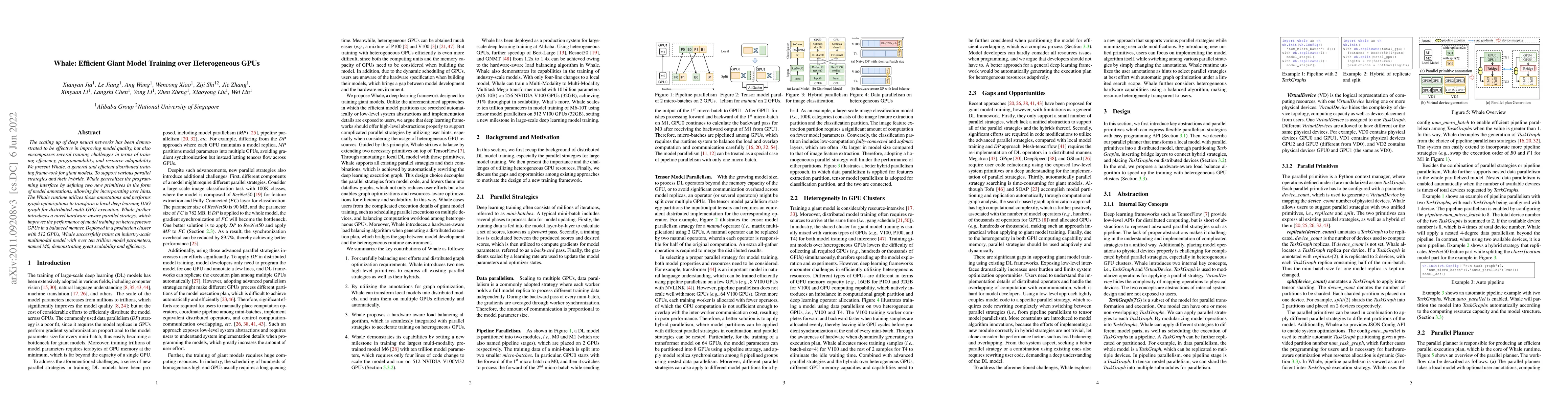 Thumbnail for Whale: Efficient Giant Model Training over Heterogeneous GPUs