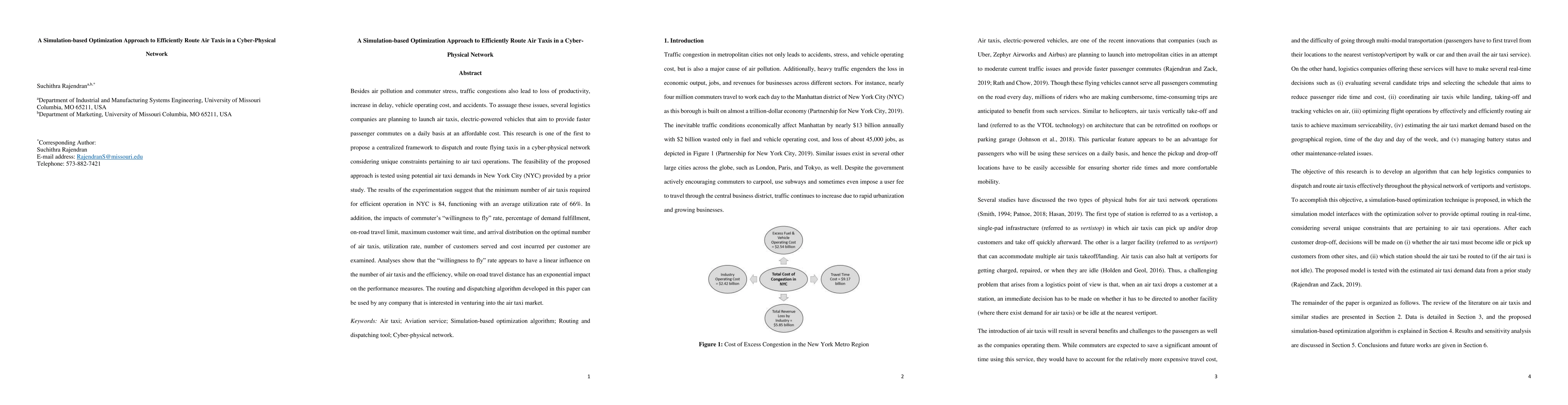 Thumbnail for A Simulation-based Optimization Approach to Efficiently Route Air Taxis
  in a Cyber-Physical Network
