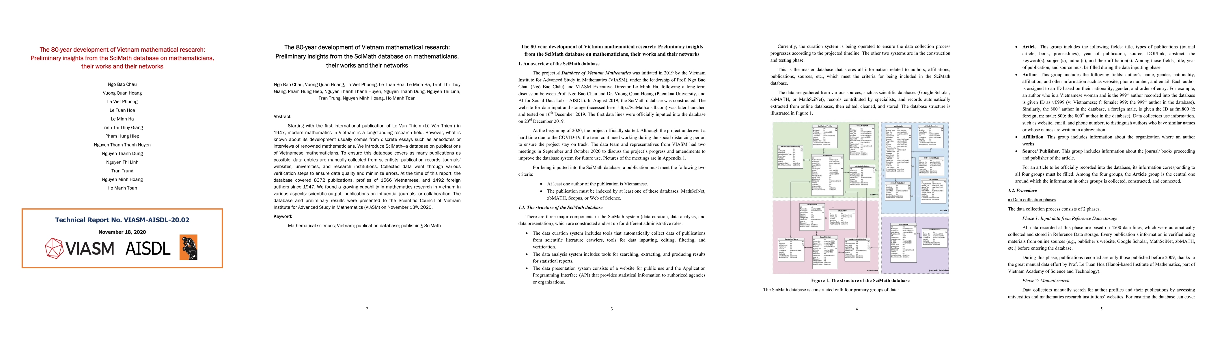 Thumbnail for The 80-year development of Vietnam mathematical research: Preliminary
  insights from the SciMath database on mathematicians, their works and their
  networks