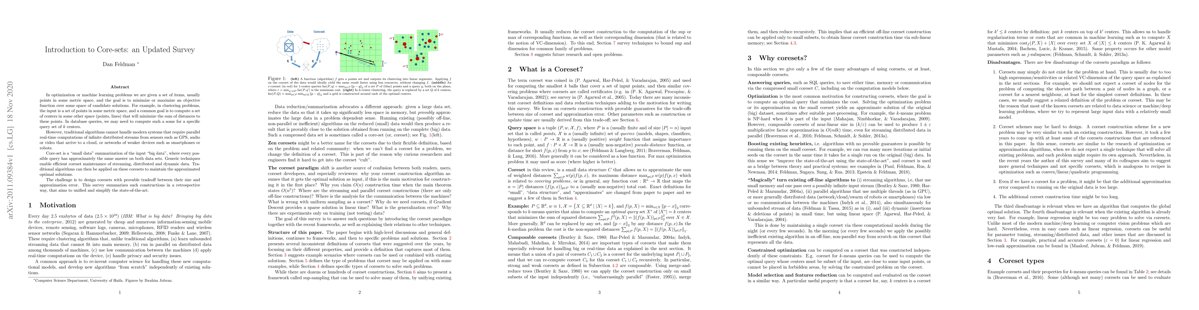 Thumbnail for Introduction to Core-sets: an Updated Survey