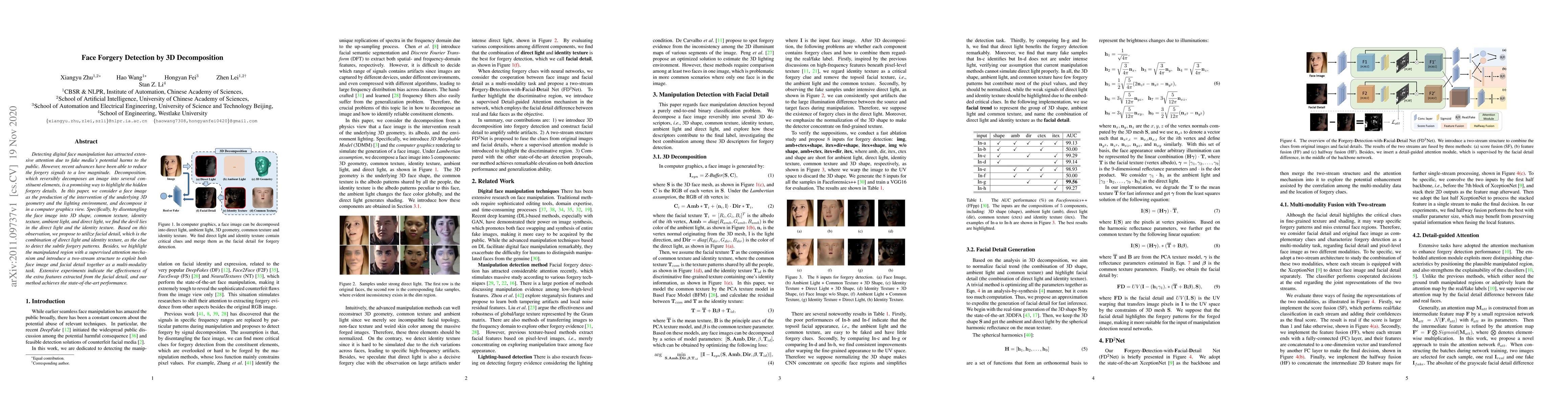 Thumbnail for Face Forgery Detection by 3D Decomposition