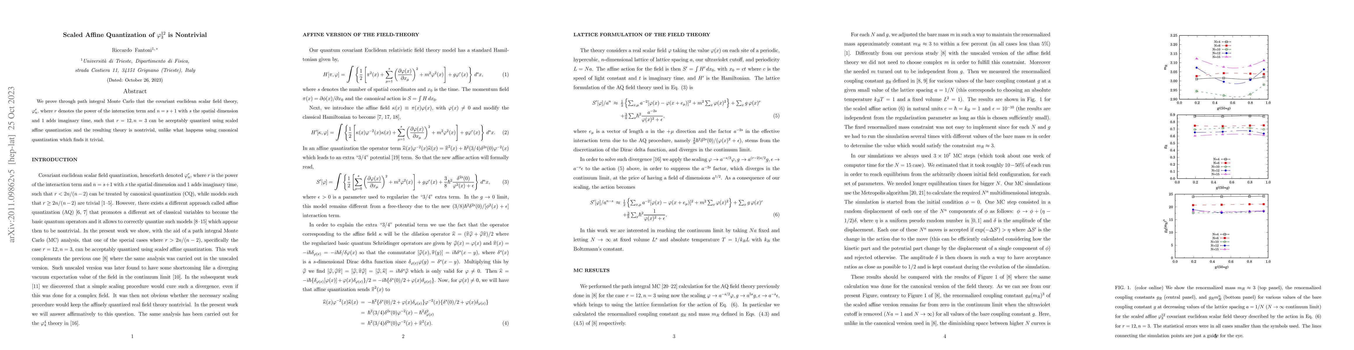 Thumbnail for Scaled Affine Quantization of $\varphi^{12}_3$ is Nontrivial