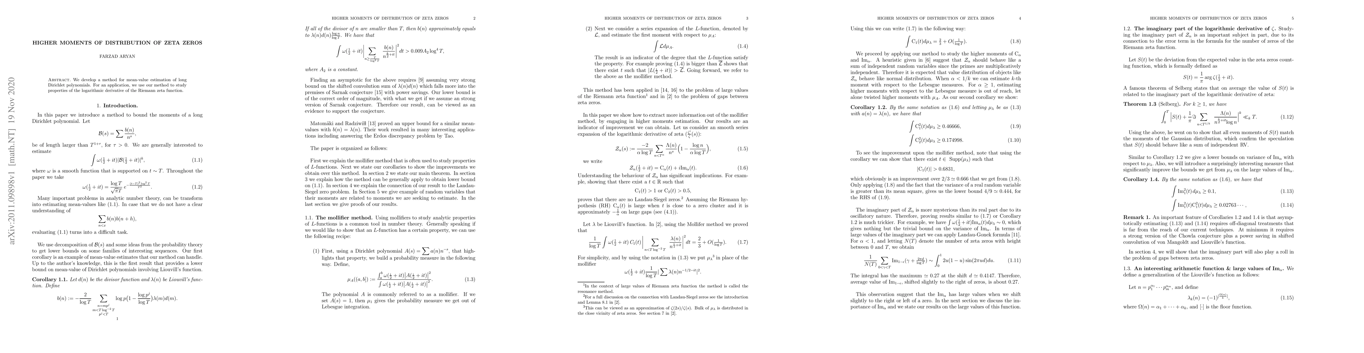 Thumbnail for Higher moments of distribution of zeta zeros