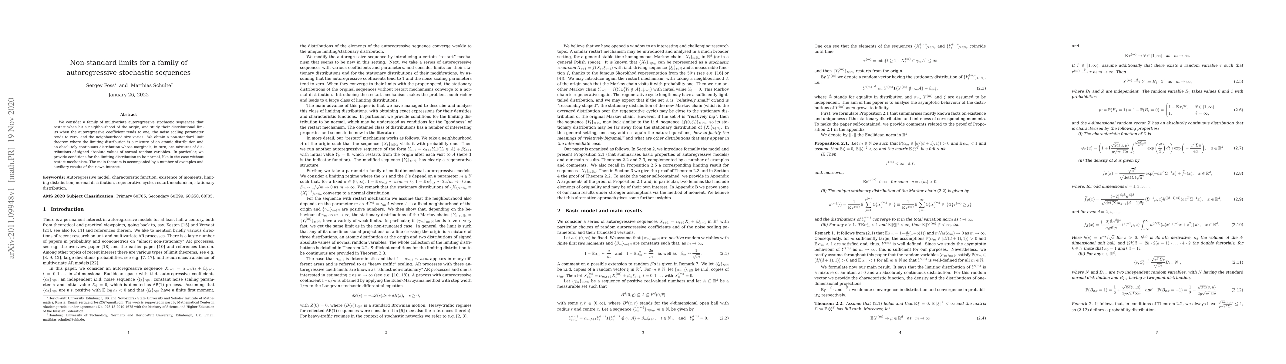 Thumbnail for Non-standard limits for a family of autoregressive stochastic sequences