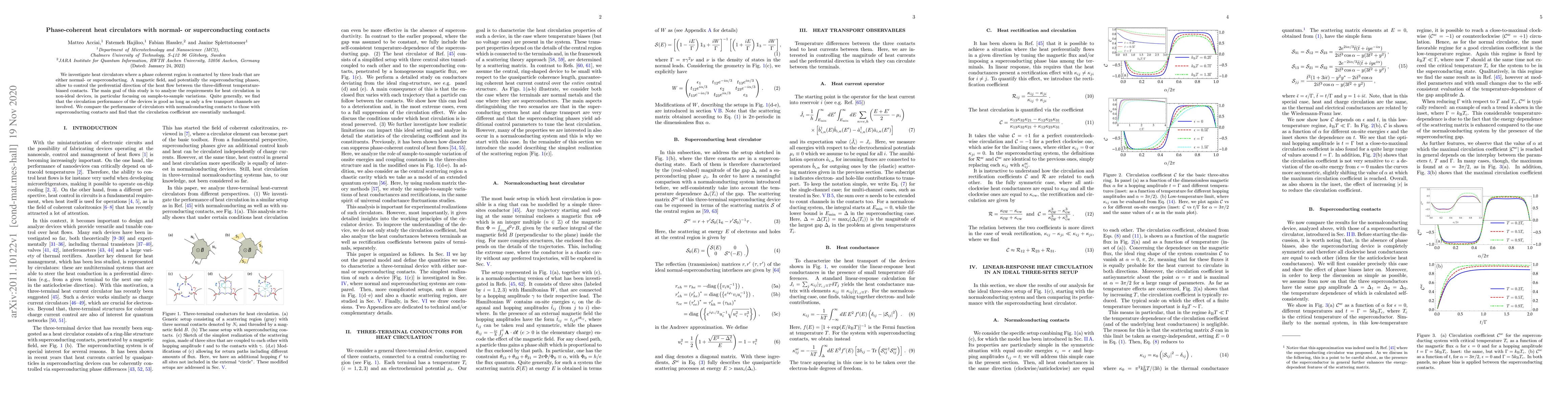 Thumbnail for Phase-coherent heat circulators with normal- or superconducting contacts
