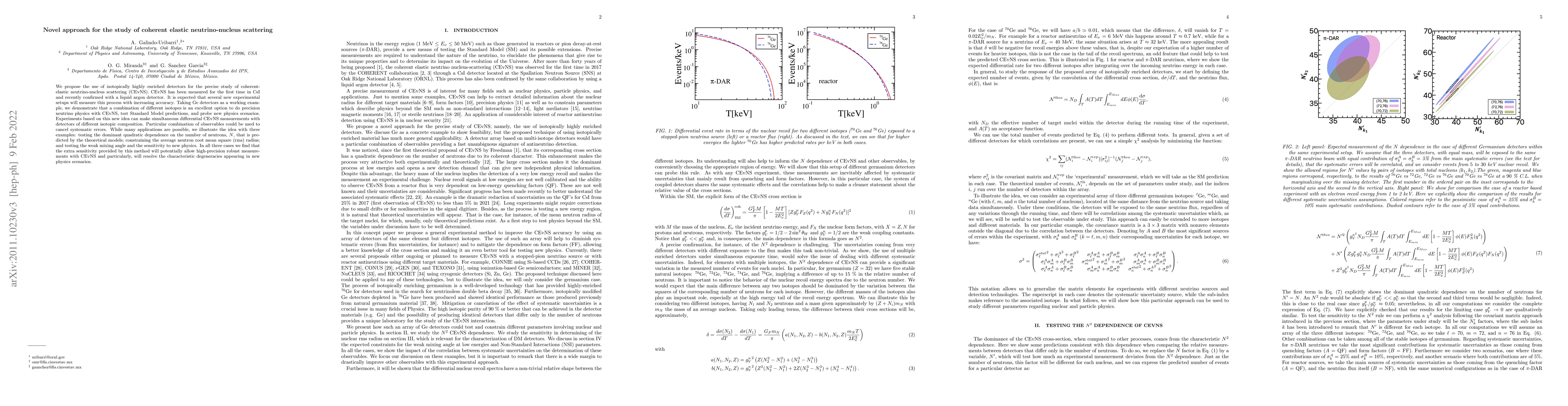 Thumbnail for Novel approach for the study of coherent elastic neutrino-nucleus
  scattering