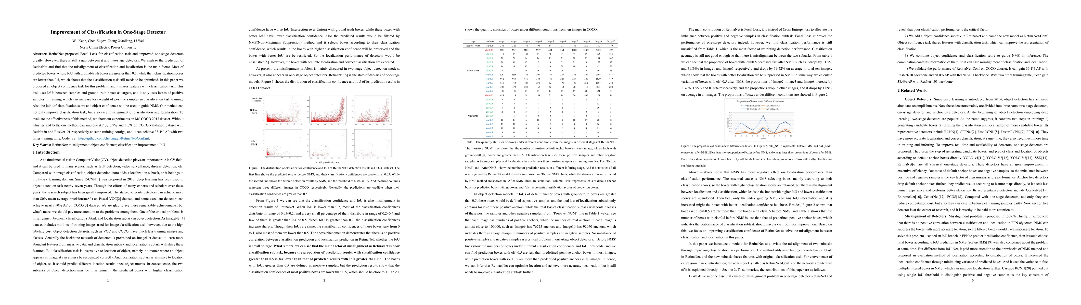 Thumbnail for Improvement of Classification in One-Stage Detector
