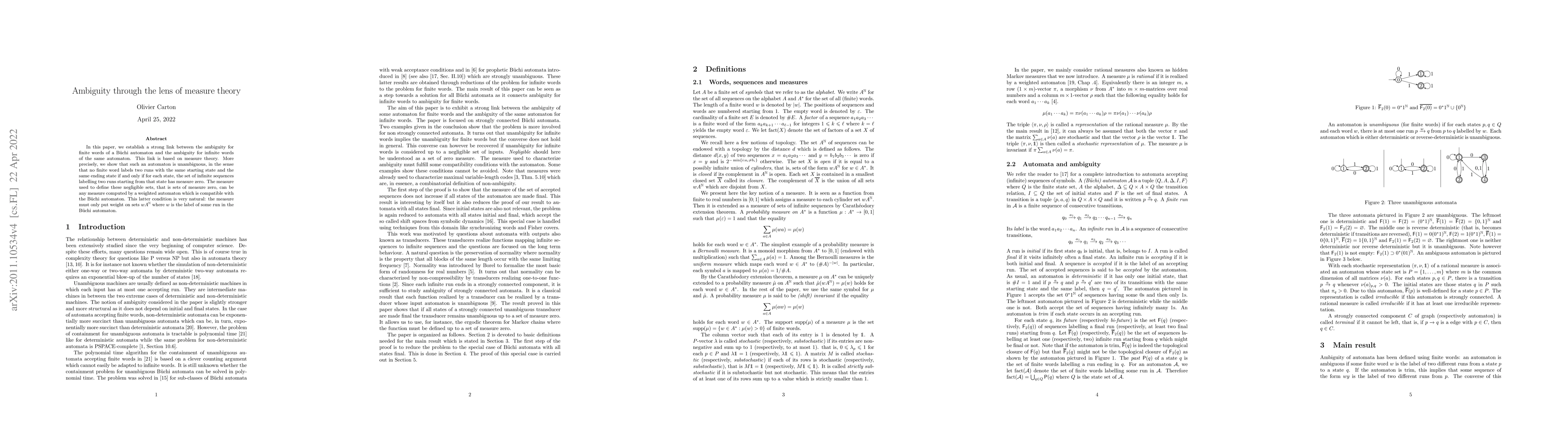 Thumbnail for Ambiguity through the lens of measure theory