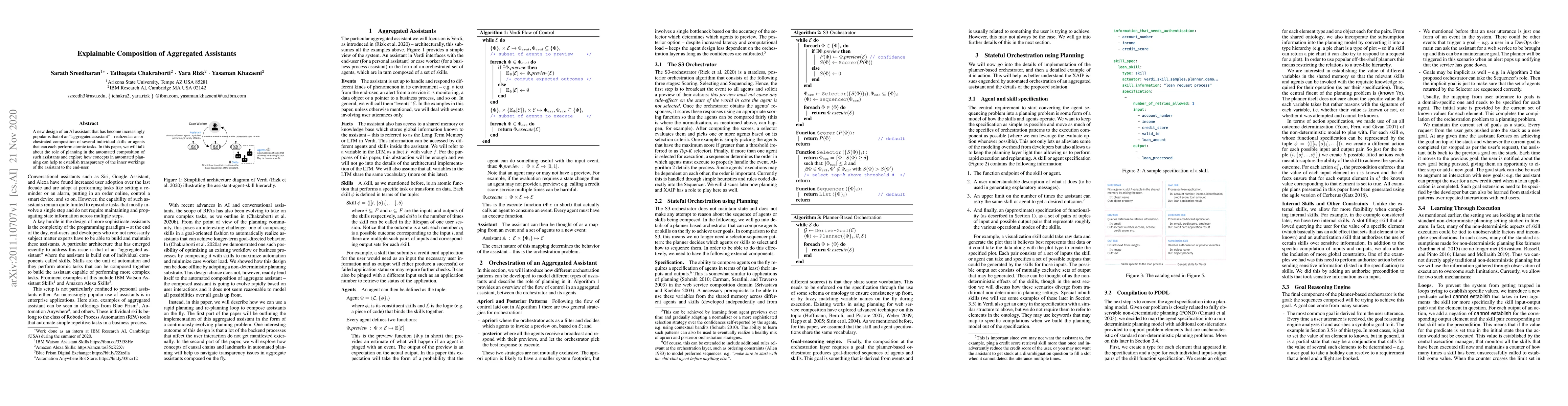 Thumbnail for Explainable Composition of Aggregated Assistants