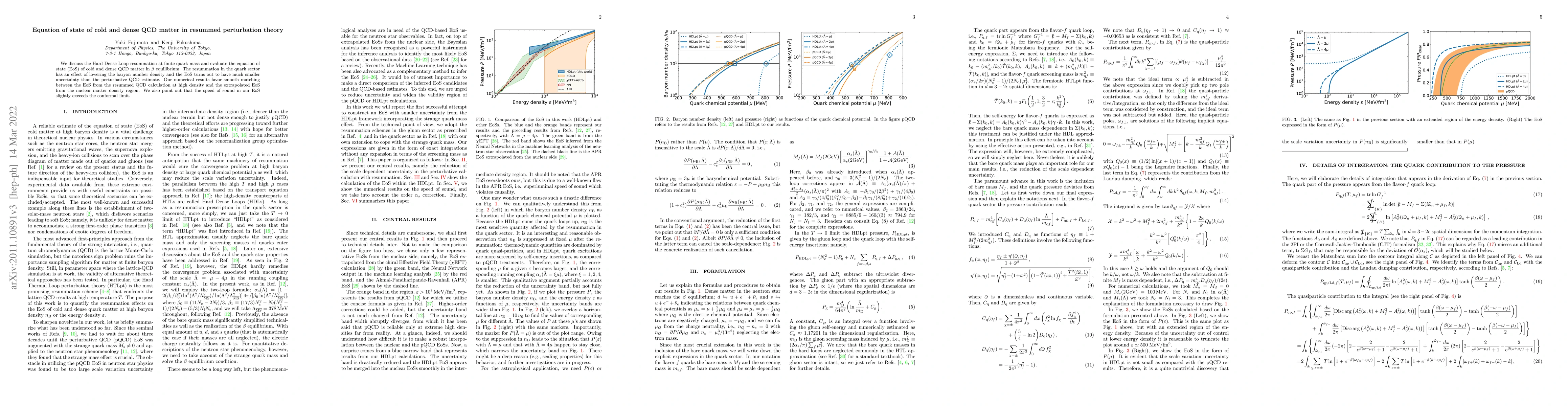 Thumbnail for Equation of state of cold and dense QCD matter in resummed perturbation
  theory