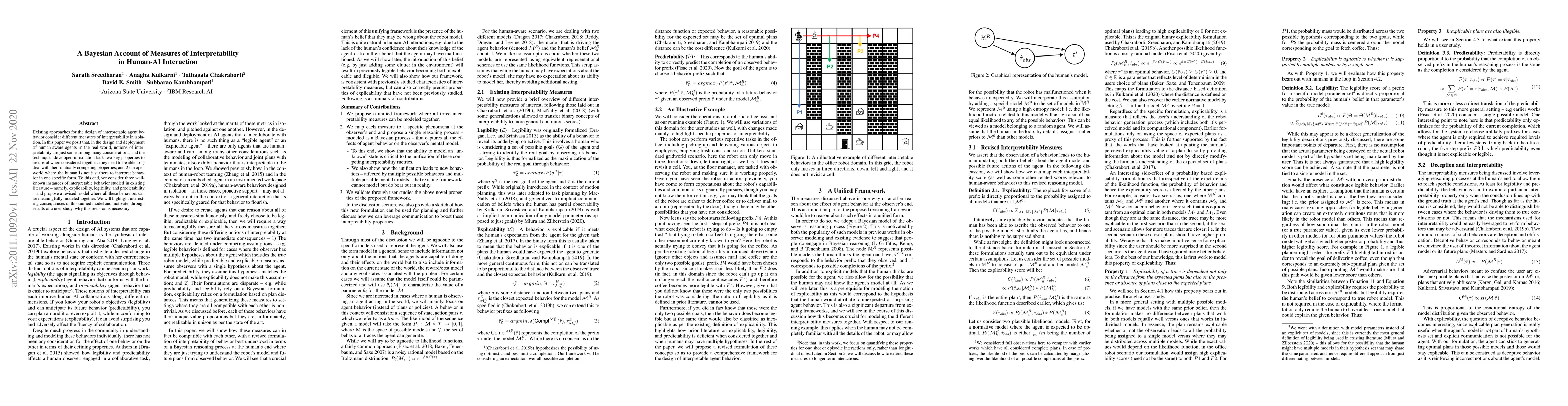 Thumbnail for A Bayesian Account of Measures of Interpretability in Human-AI
  Interaction