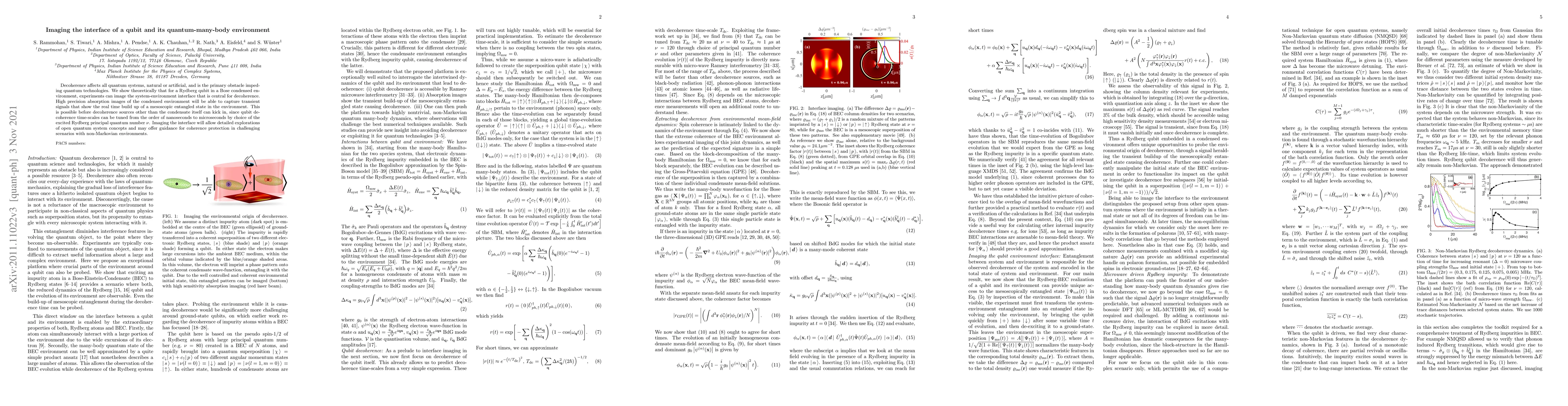 Thumbnail for Imaging the interface of a qubit and its quantum-many-body environment