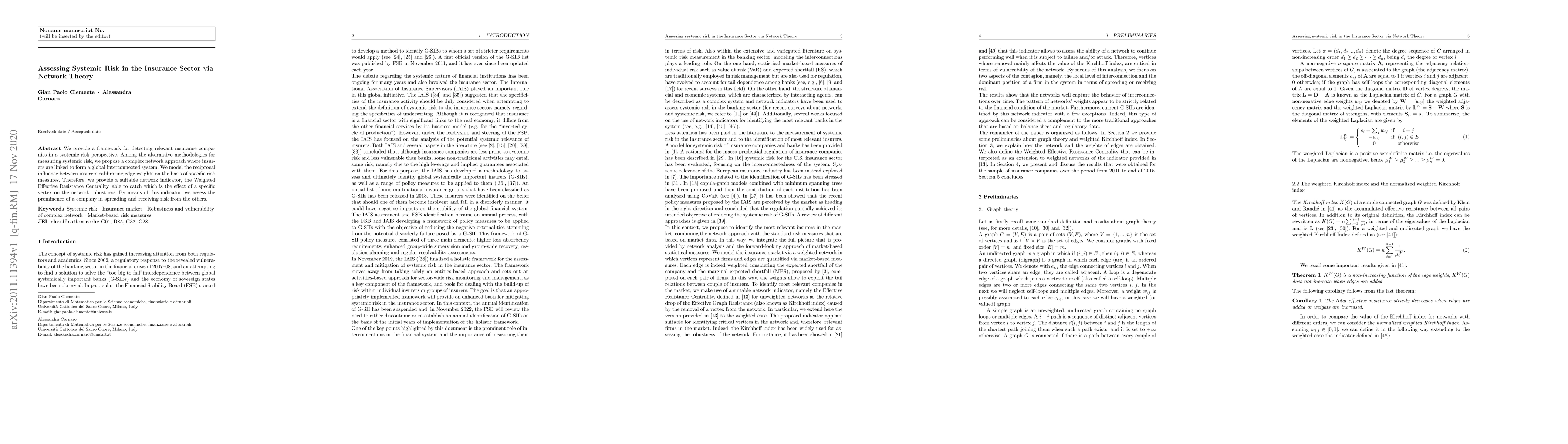 Thumbnail for Assessing Systemic Risk in the Insurance Sector via Network Theory