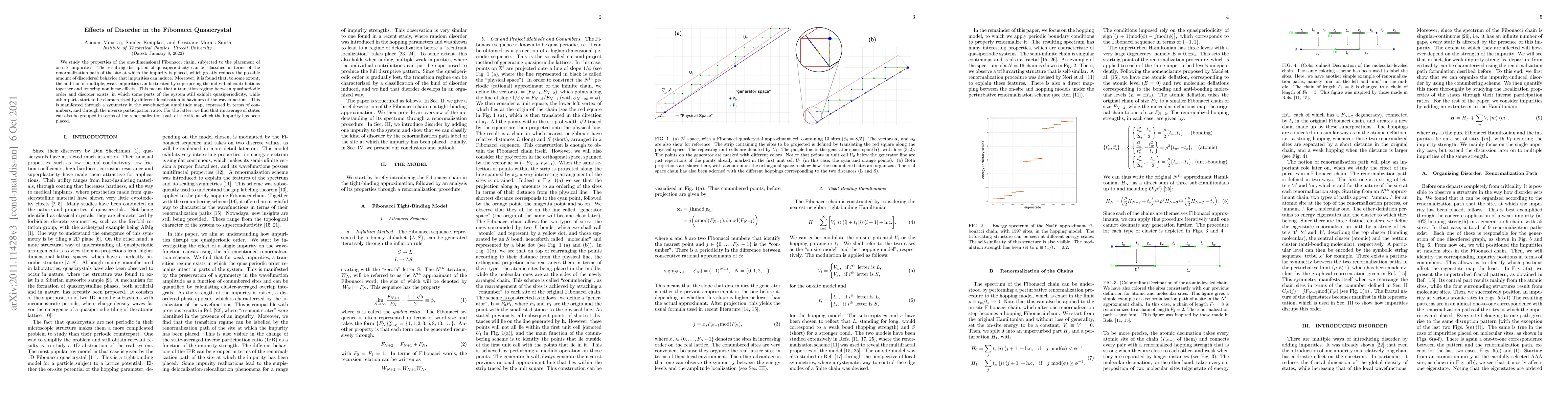 Thumbnail for Effects of Disorder in the Fibonacci Quasicrystal