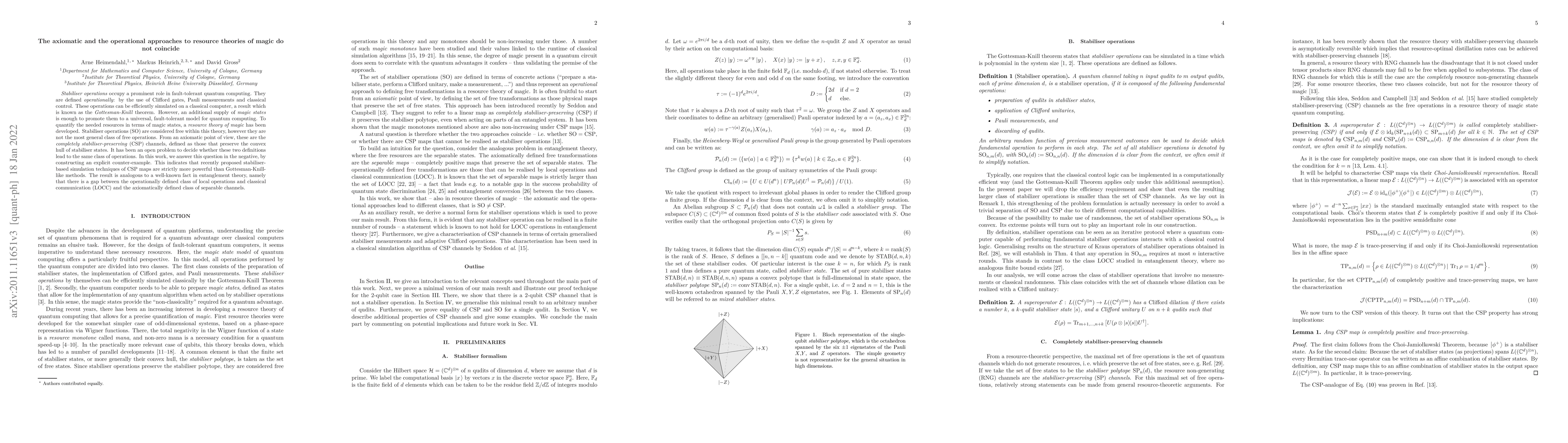 Thumbnail for The axiomatic and the operational approaches to resource theories of
  magic do not coincide
