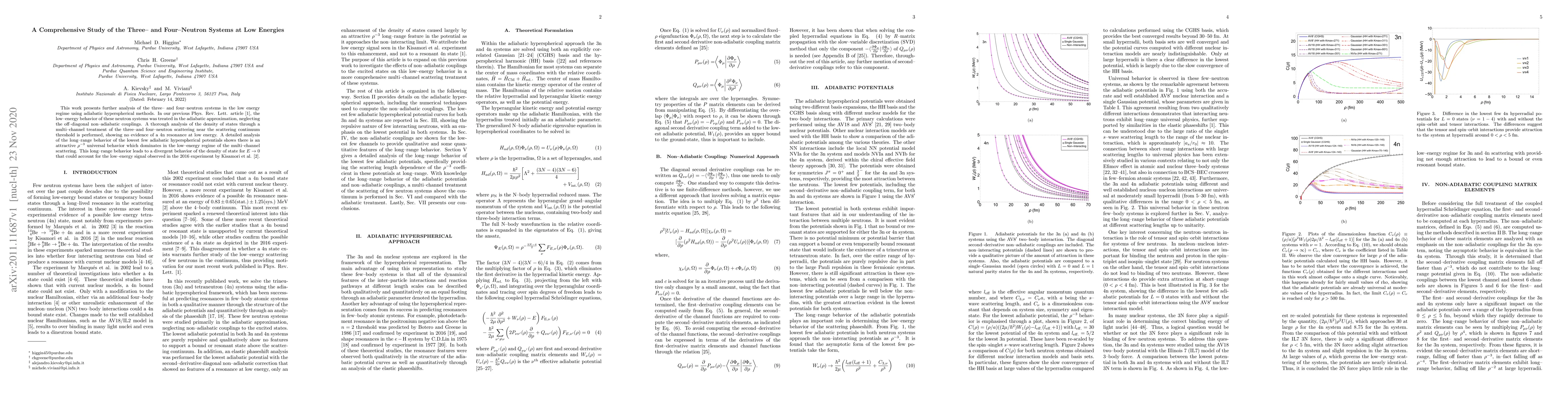 Thumbnail for A Comprehensive Study of the Three- and Four-Neutron Systems at Low
  Energies
