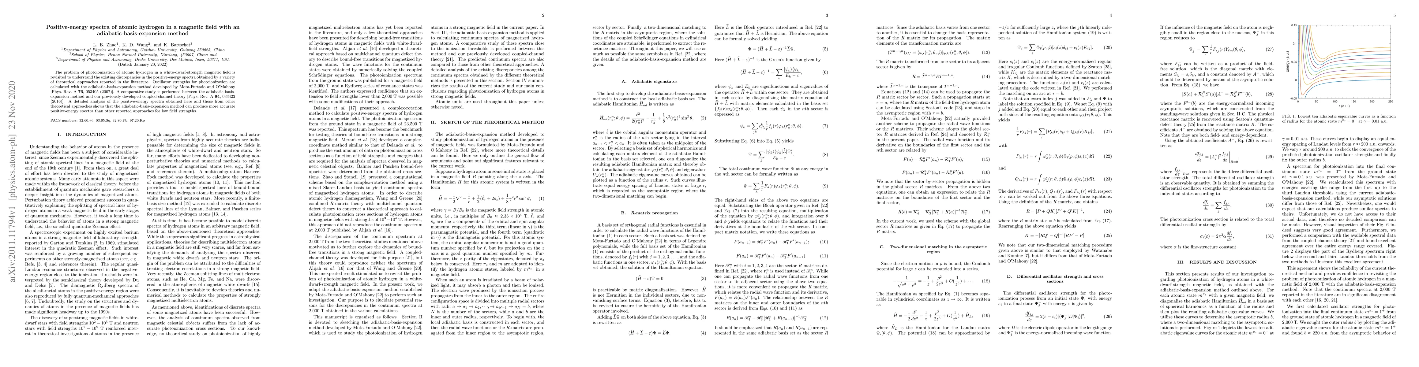 Thumbnail for Positive-energy spectra of atomic hydrogen in a magnetic field with an
  adiabatic-basis-expansion method