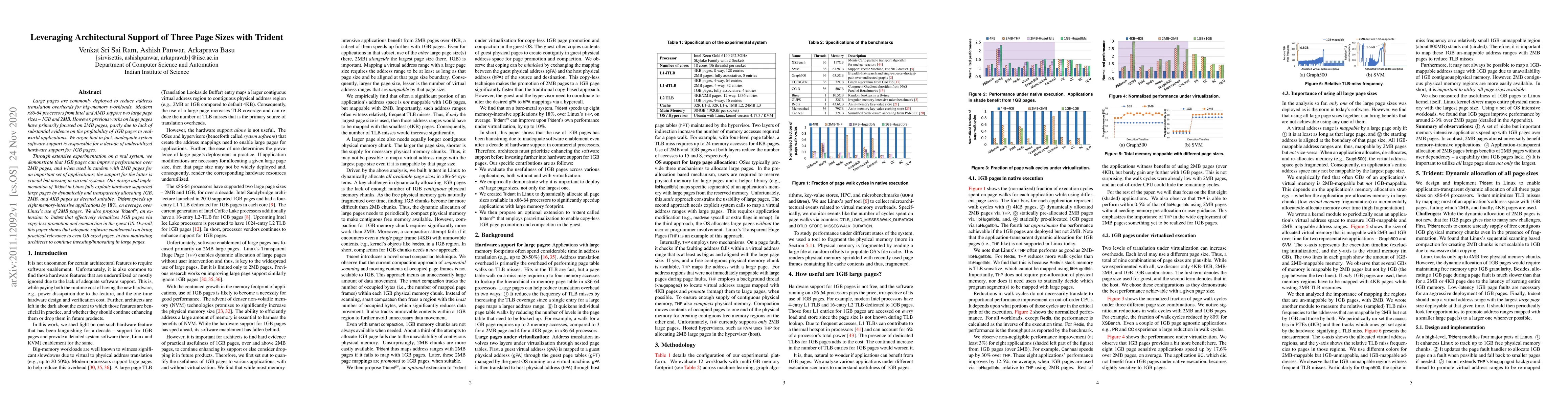 Thumbnail for Leveraging Architectural Support of Three Page Sizes with Trident